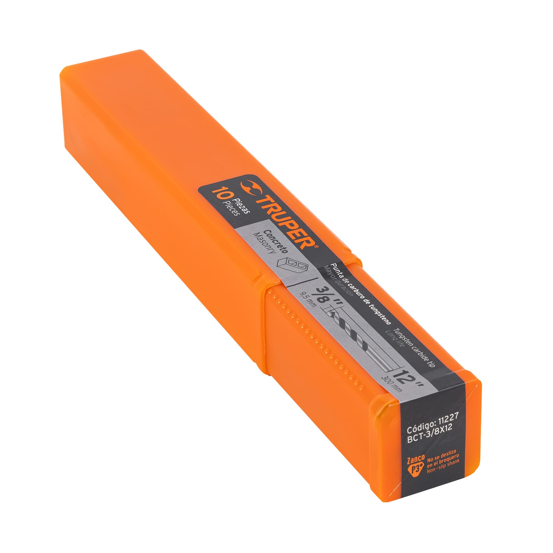 BROCA PARA CONCRETO DE 3/8 X 12″, TRUPER