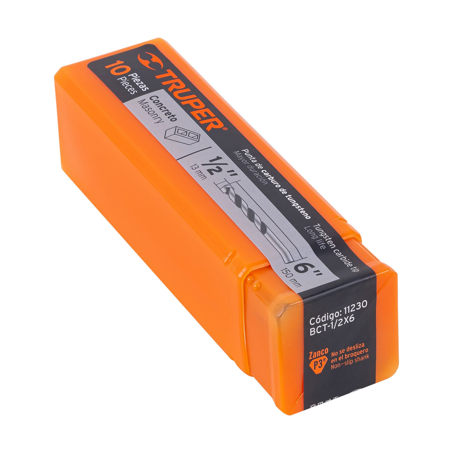 BROCA PARA CONCRETO DE 1/2 X 6″, TRUPER