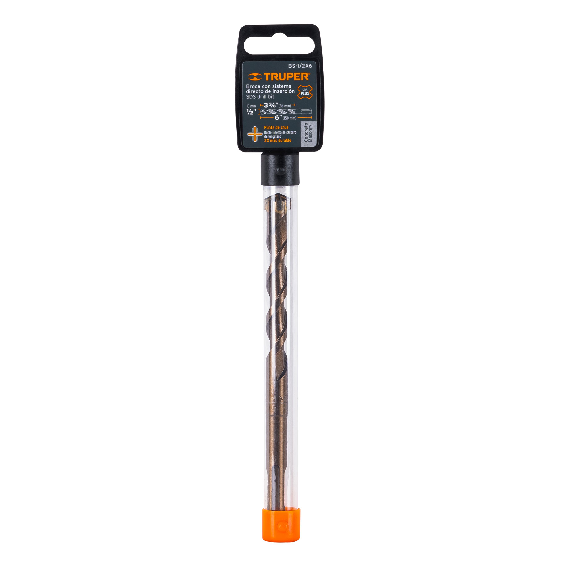 BROCA SDS PLUS 1/2 X 6″, TRUPER