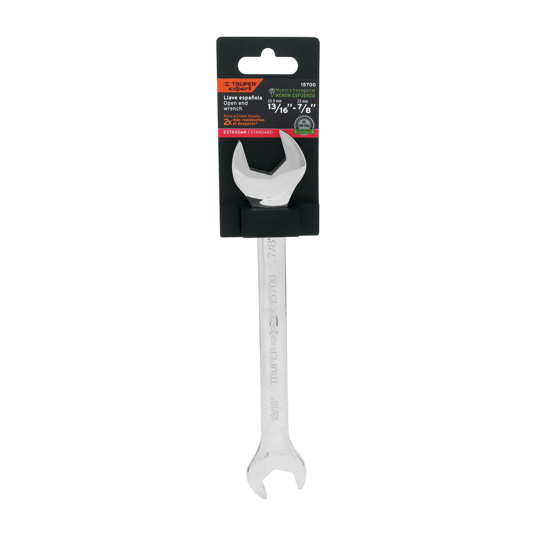 LLAVE ESPAÑOLA, 13/16 X 7/8″ X 242 MM DE LARGO, EXPERT