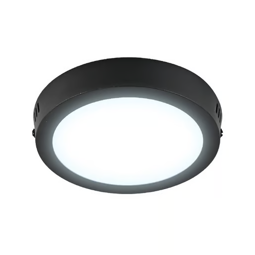 LAMPARA LED PARA PLAFON 12W NEGRO