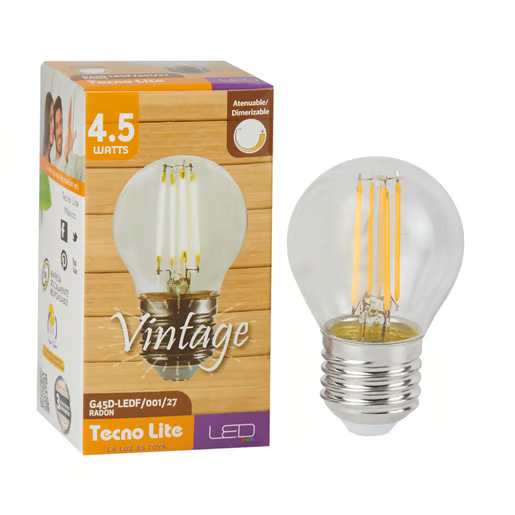 FOCO FILAMENTO LED LUZ CÁLIDA SUAVE ATENUABLE