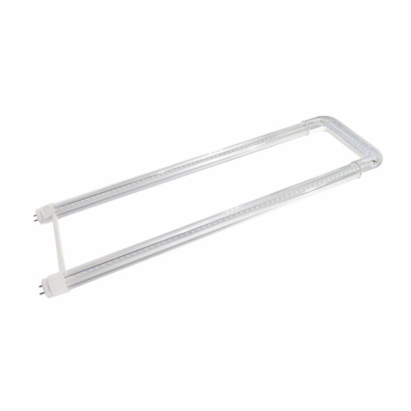 TUBO CURVA LED T8 18W TRANSP.