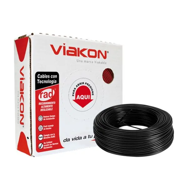 CABLE THWN CAL. 10 NEGRO CAJA 100 MTS
