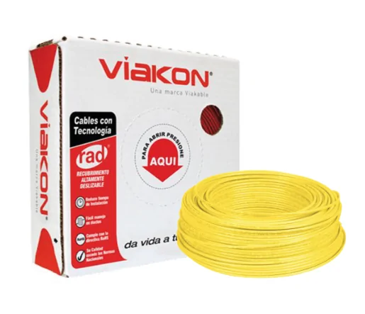 CABLE THWN CAL. 12 AMARILLO CAJA 100 MTS