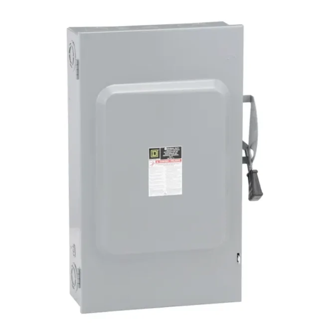 INTERRUPTOR DE SEGURIDAD CON PORTA FUSIBLE DE 200A 3 POLOS 240V
